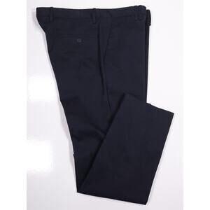 Tim Coppens Navy Blue Flat Front Cotton Chino Pants Button Fly Eu 52 36x29